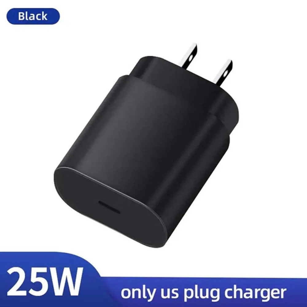PD 25W USB C Charger Quick Charge 3.0 Super Fast Charging With Type C Cable For Samsung Galaxy S23 S22 S21Ultra Note 20