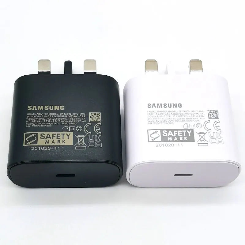 For Samsung 25W UK Plug Super Fast Charger Adapter For Galaxy Z Flip Fold 6 5 4 3 2 S24 S23 S22 S21 S20 Ultra FE A15 A25 A35 A55