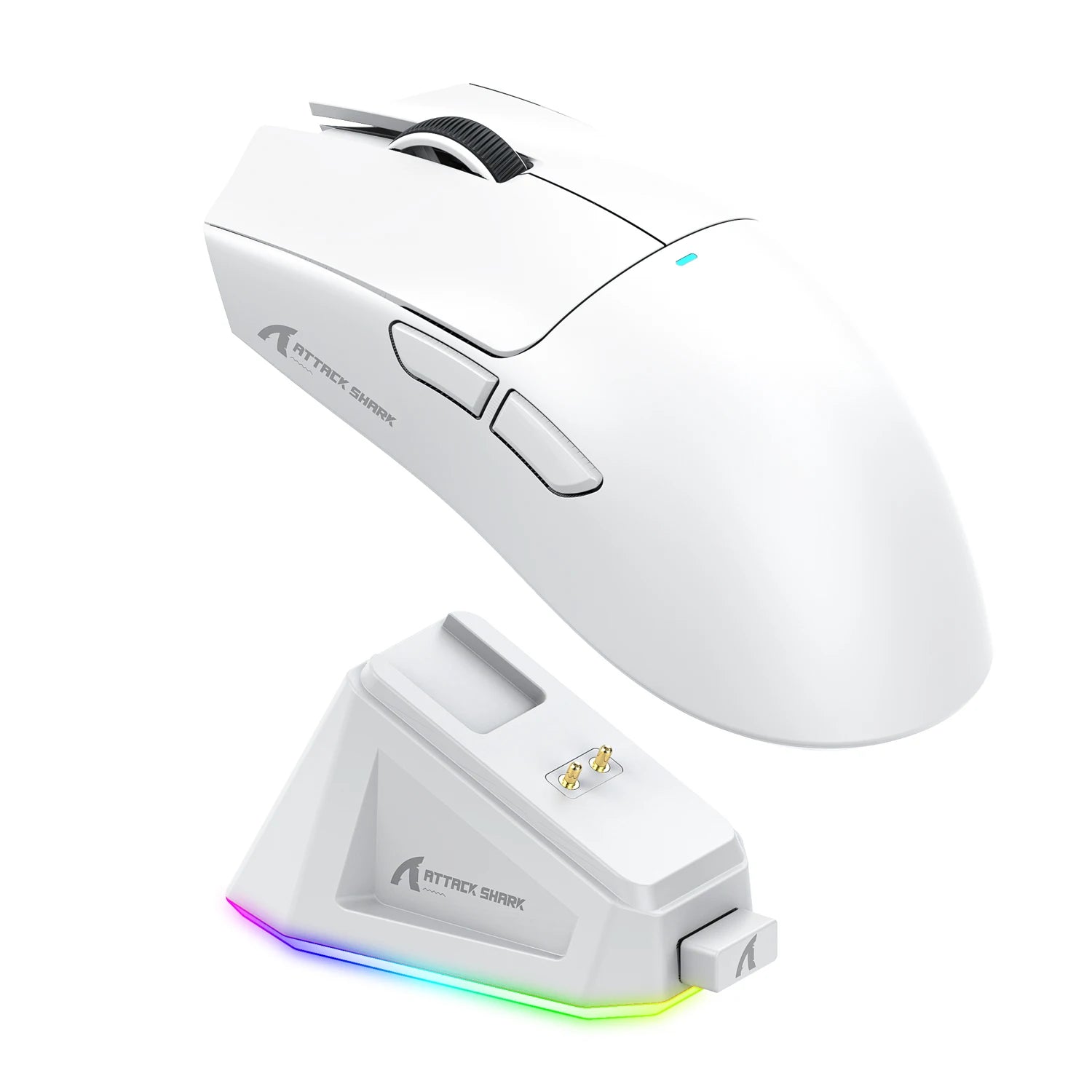 Attack Shark X11 Tri Mode Bluetooth Wireless Mouse With Charger Base Rgb Ergonomics Mice Lightweight Pc Gamer Accessories