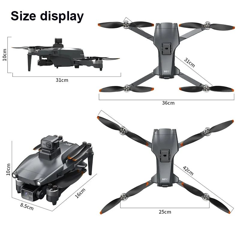 HOT-4K Professional HD Dual Camera New L600 PRO MAX GPS Drone 5KM 3-Axis Gimbal 360 Obstacle Avoidance Brushless Quadcopter Toy