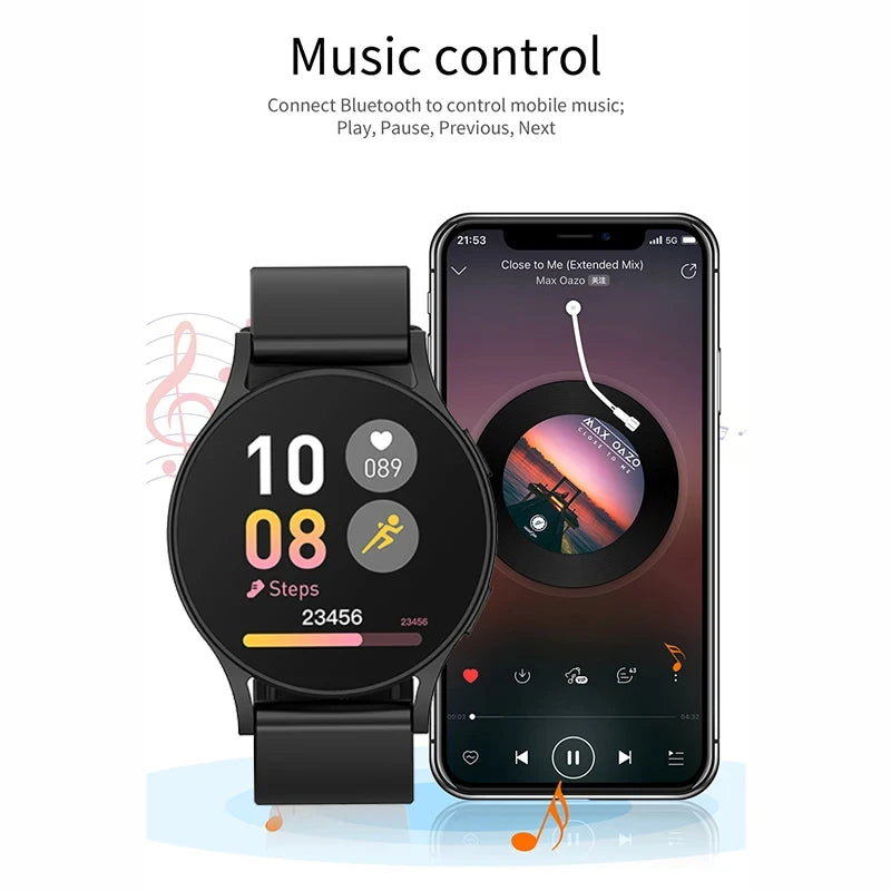 LAXASFIT 2025 New Smart Watch 6 Bluetooth Call Sports Health Monitoring Men Women Smart Watch Gift For Android IOS