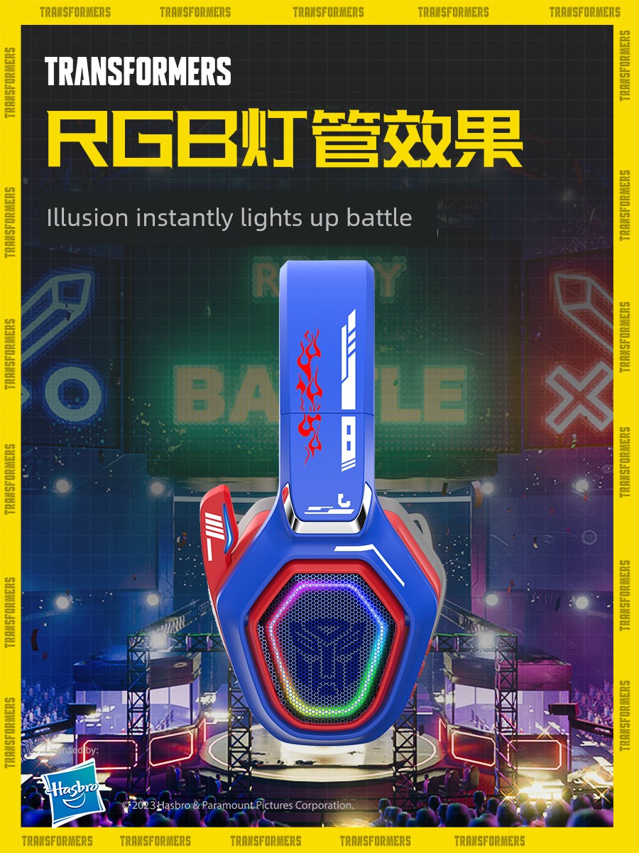 Transformers Bluetooth Headphone Head-Mounted Earmuffs Wireless Laptop Noise Reduction Gaming Headset New Arrival