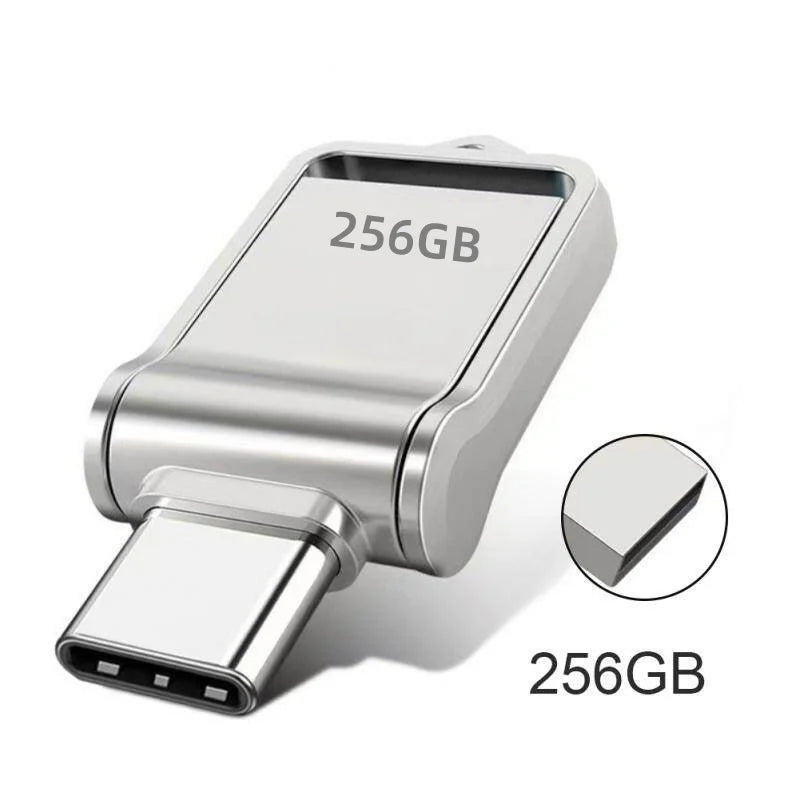 2TB USB 3.2 Flash Drive High Speed Type-C Interface Dual-Use Flash Memory 512GB 1TB Stick For Phone Windows 11 Computer