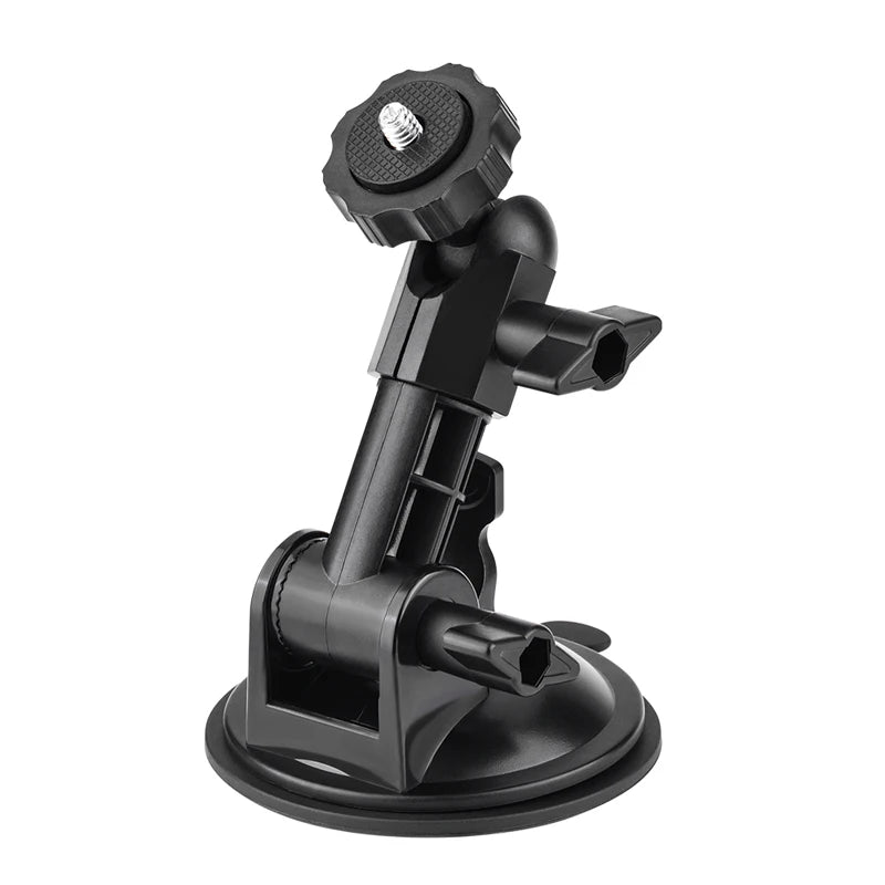 Suction Camera Mount Car Phone Action Camera Holder Hand Pump Suction Cup 360° Adjustable 1/4" For GoPro/Insta360/DJI Action 5