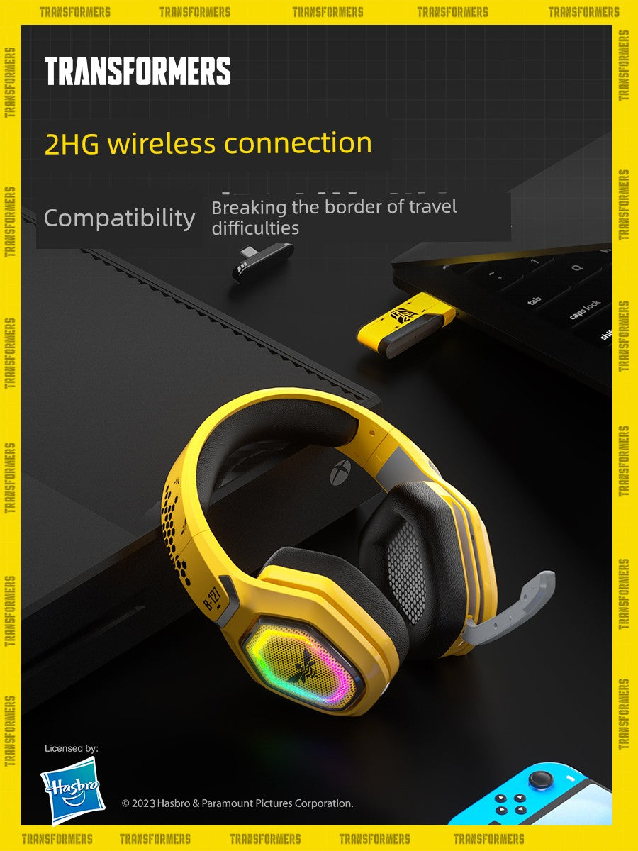 Transformers Bluetooth Headphone Head-Mounted Earmuffs Wireless Laptop Noise Reduction Gaming Headset New Arrival