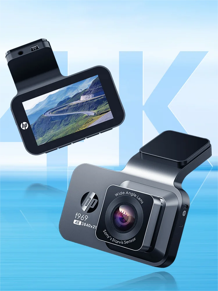 HP F969 dash cam car camera 4k HD night vision WiFi DVR video loop video parking monitoring car dashcam auto 2160 4K dash cam