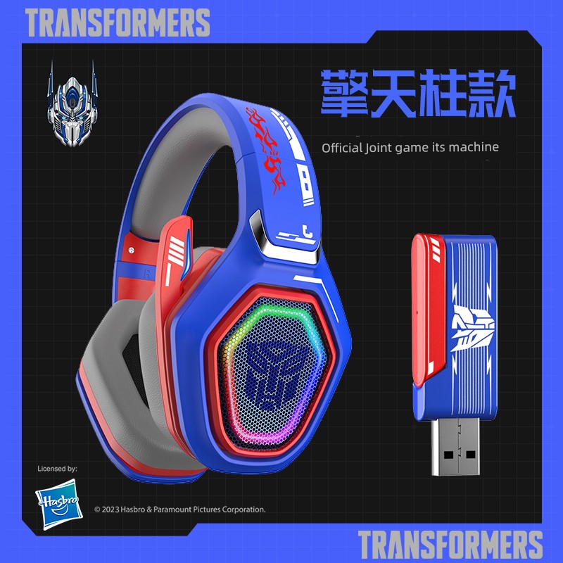 Transformers Bluetooth Headphone Head-Mounted Earmuffs Wireless Laptop Noise Reduction Gaming Headset New Arrival