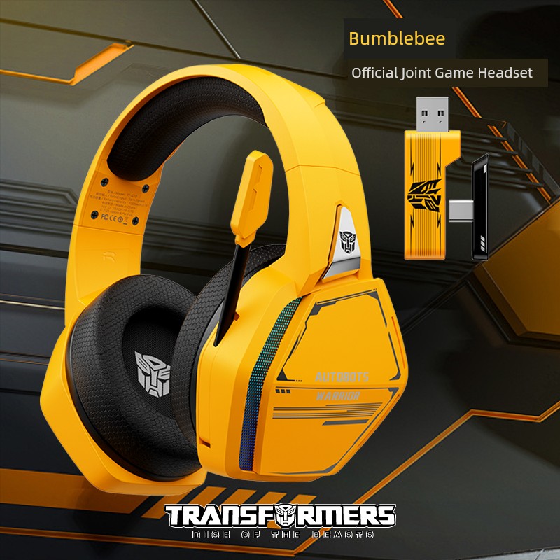 Transformers Bluetooth Headphone Head-Mounted Earmuffs Wireless Laptop Noise Reduction Gaming Headset New Arrival