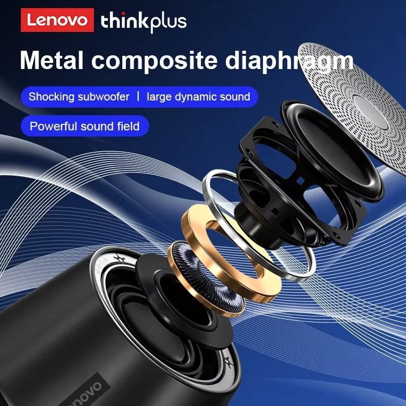 Original Lenovo K3 Pro Bluetooth V5.0 Speaker Big Audio With Deep Bass Sound Outdoor Soundbox Music Portable Camping Loudspeaker