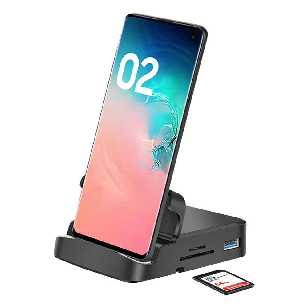 8 In 1 Type C HUB Docking Station Phone Stand Dex Pad Station USB C To HDMI-compatible Dock Power Charger Kit for For Samsung