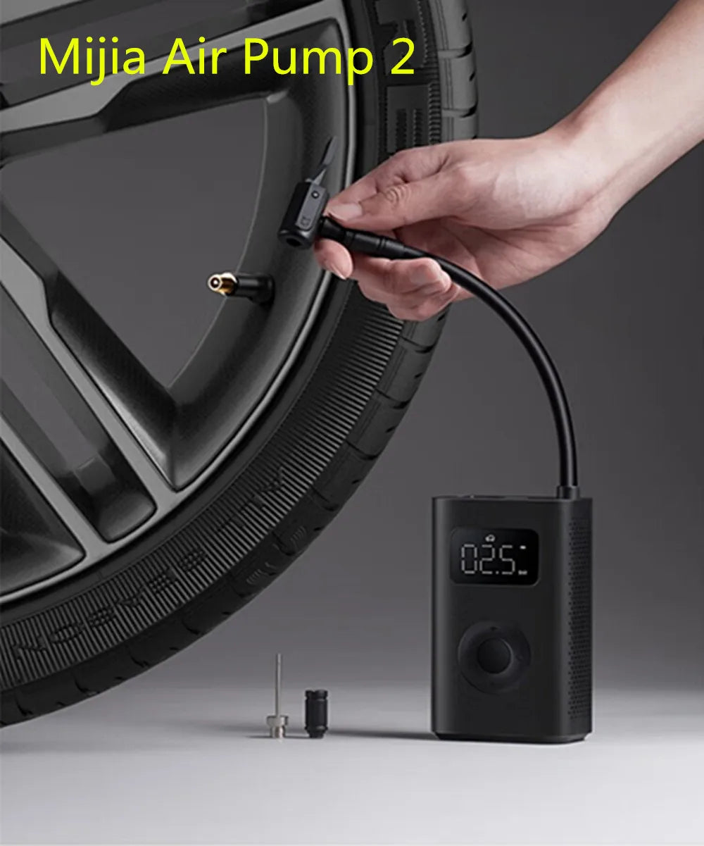 Xiaomi Mijia Air  Pump  2 Portable   Electric Air Compressor 2  Tire Sensor Mi Inflatable Treasure 2 for Car Bike Ball