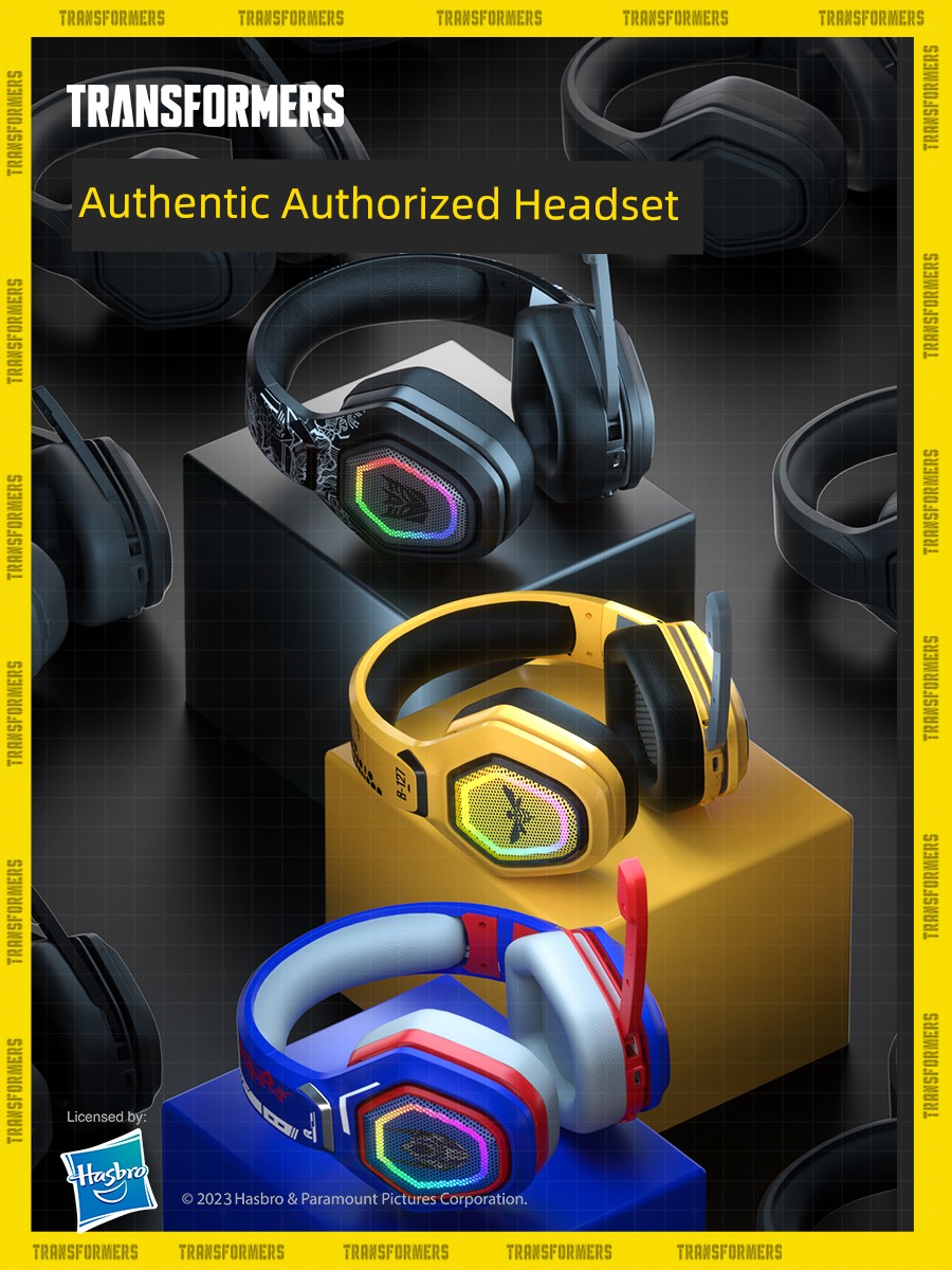Transformers Bluetooth Headphone Head-Mounted Earmuffs Wireless Laptop Noise Reduction Gaming Headset New Arrival