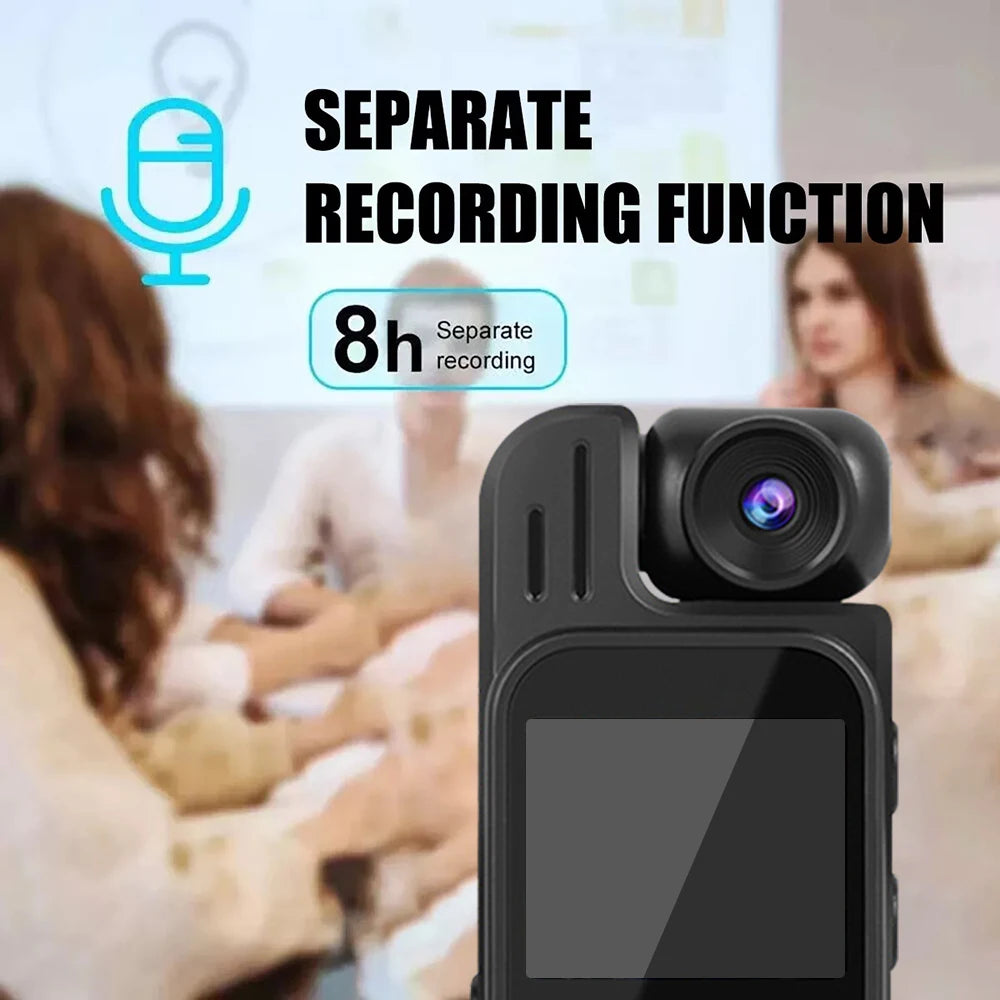 Mini Body Camera 1080P HD Sports Camera Infrared Night Vision Digital Video Recorder 1.3 Inch Bodycam Police Small Camcorder