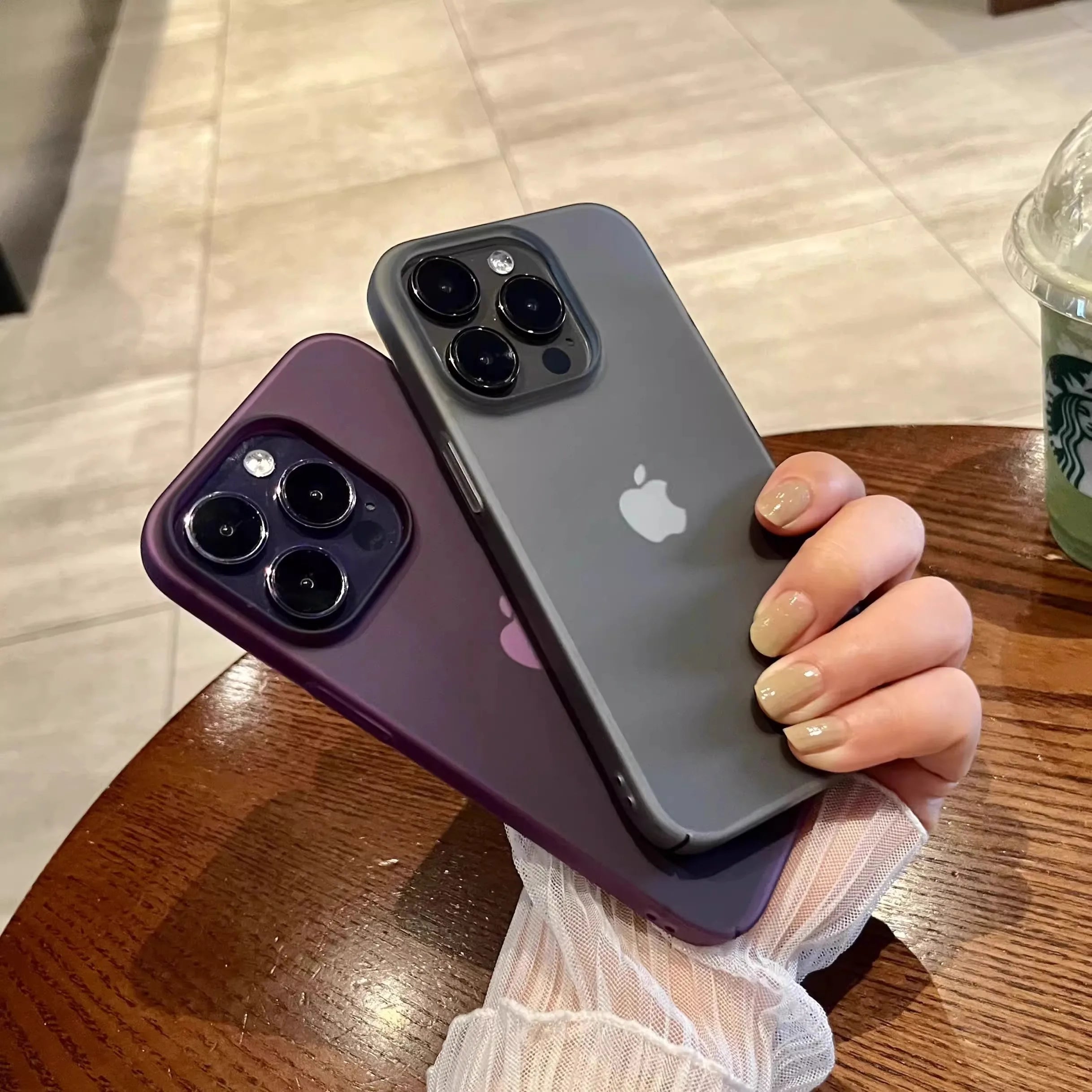 Ultra Thin Matte Translucent Case for iPhone 17 Air 16 15 14 Plus 13 12 11 Pro Max Hard Plastic Clear Silky Skin Cover Capa