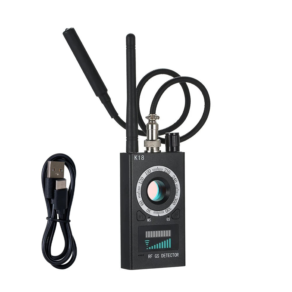 K18 Anti Candid Camera Detector Bug Gadgets Wiretapping Finder GPS Signal Lens RF Spy Tracker Detect Multi-function Anti Camera