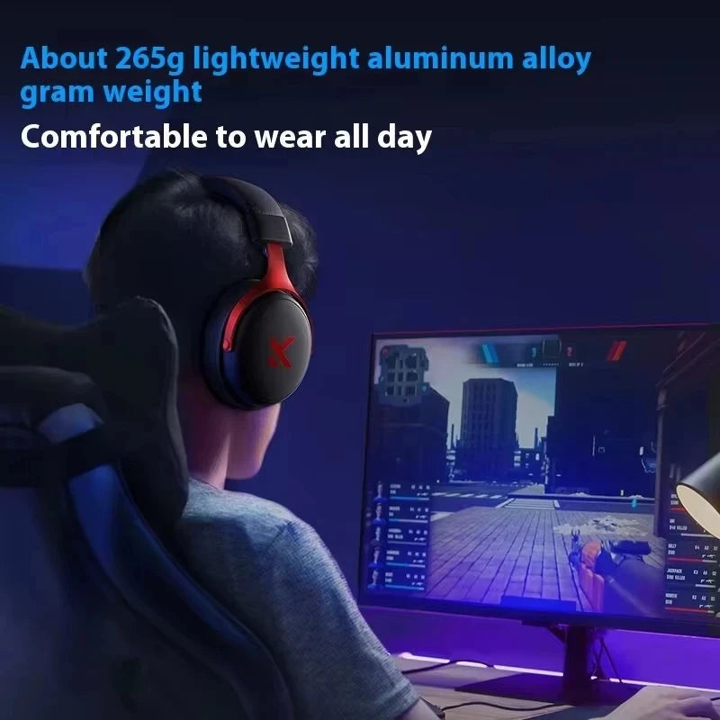 Original MCHOSE V9Pro Music Esports Gaming Headphones 3-mode Wireless Noise Reduction Mic Customized Head-mounted Pc Accessories